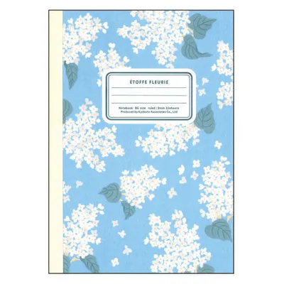 Kyokuto Flower Pattern 9mm Line Ruled Notebook CF158MB