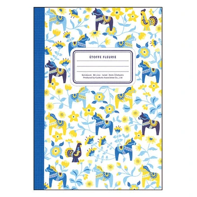 Kyokuto Flower Pattern 9mm Line Ruled Notebook CF158LB