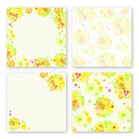 Clothes-Pin Nami Nami Memo Pad MM14152 - Yellow Flower