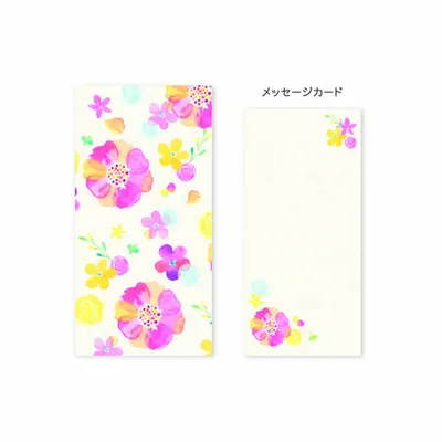 Clothes-Pin Nami Nami With Message Cards Japanese Tip Envelopes - Flower