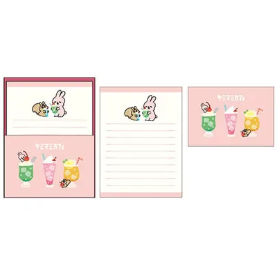 Clothes-Pin Yamami Café: Cream Soda Mini Letter Writing Set LS14956