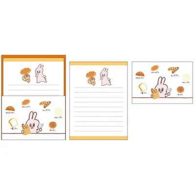 Clothes-Pin Yamami Bakery: Bread Mini Letter Writing Set LS14958