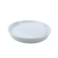 Lines Porcelain Salt Plate L d.14cm