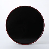 Round Black Bottom Vermilion Round Tray d.24cm