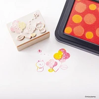 Shachihata Iro-zukuri Stamp Pad Kit (Panda & Flower)