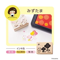 Shachihata Iro-zukuri Stamp Pad Kit (Panda & Flower)