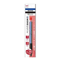 Tombow MONO Graph Lite 0.38mm Ballpoint Pen - Red Ink, Blue White