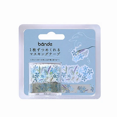 Bande 2pcs Blue Star Flower Masking Tape & Stickers BDA659