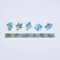 Bande 2pcs Blue Star Flower Masking Tape & Stickers BDA659