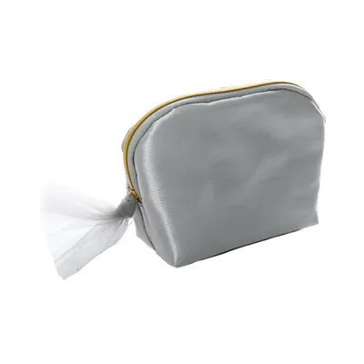Seashell-Shaped Travel Zipper Pouch with Tulle