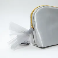 Seashell-Shaped Travel Zipper Pouch with Tulle