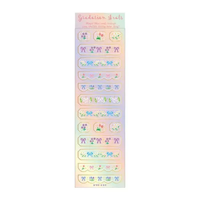 Ryuryu Flower Bow PVC Stickers GS14