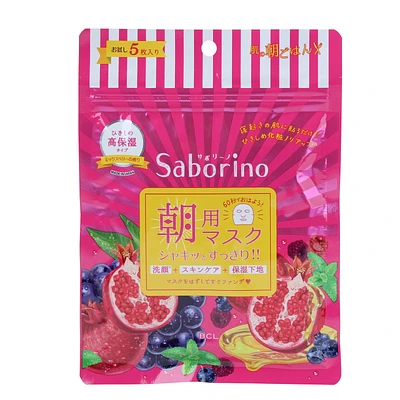 BCL Saborino 3-in-1 Firming & Extra Moisturizing Sheet Masks For Morning