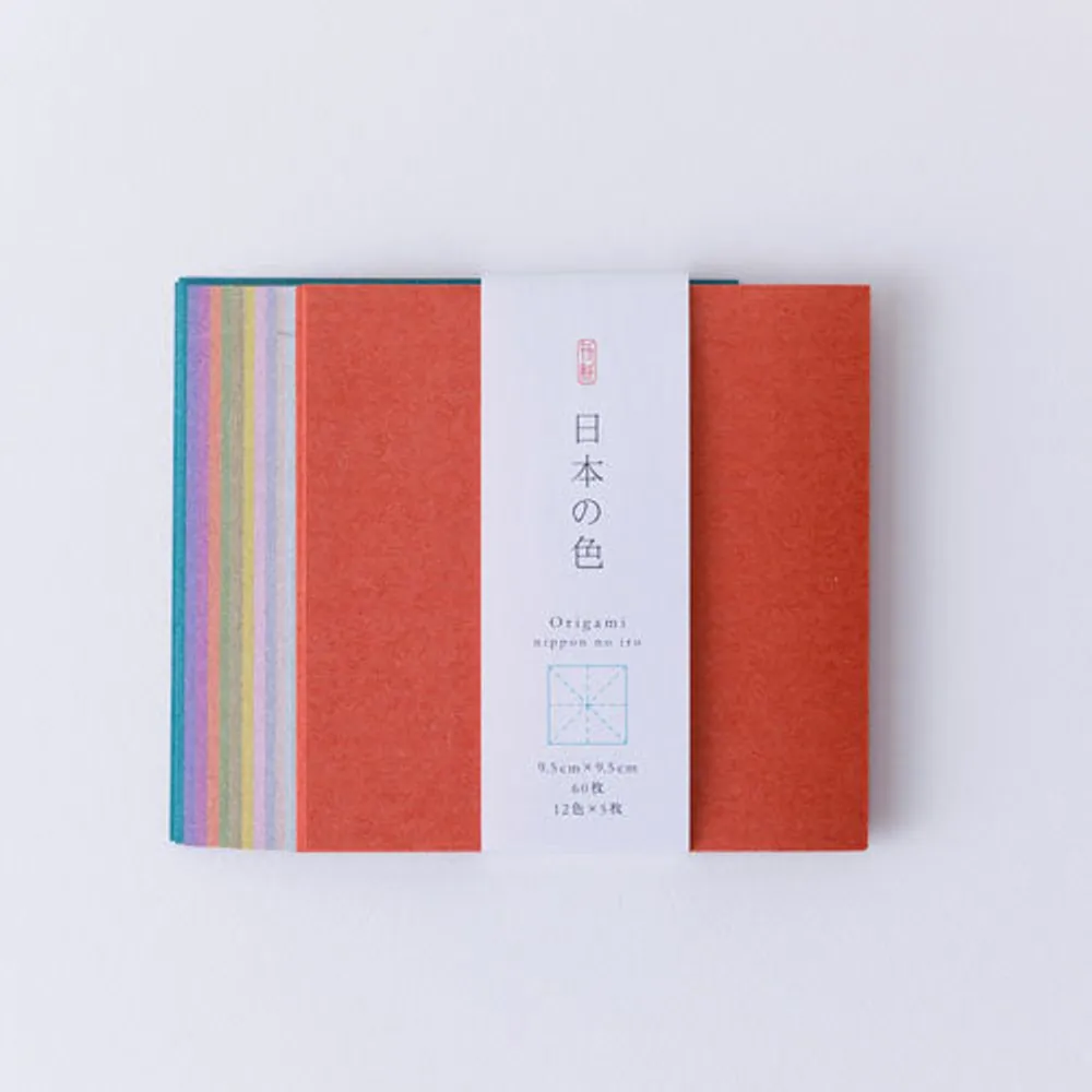 Shogado Japanese Traditional Colours Origami Paper (60 Sheets) - 9.5x9.5cm