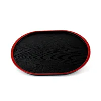 Black Lacquer Oval Tray