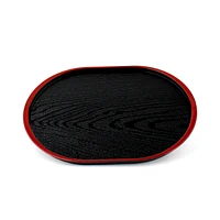 Black Lacquer Oval Tray - Individual Package