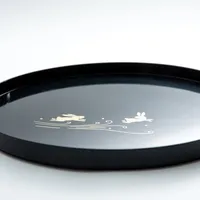 Rabbit Round Lacquer Tray