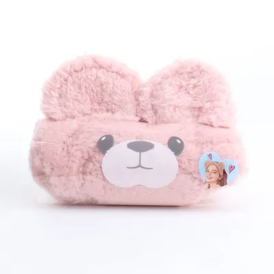 Pink Bear Ear Headband