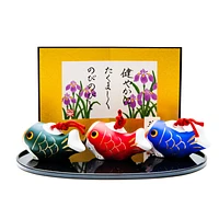 Yakushigama Ceramic 3 Koinobori Set