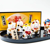 Yakushigama Seven Lucky Gods Beckoning Cats Set