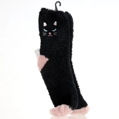 Women Cat Shaggy Fur-Like Socks (20-22cm)