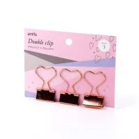 Heart Shaped Binder Clips (3pcs)