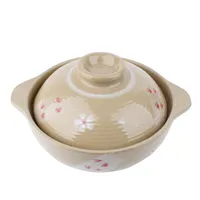 Ceramic Cherry Blossom Earthenware Pot (21cm)