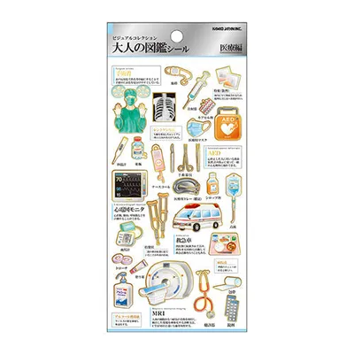 Kamio Japan Dictionary Stickers - Medical Items
