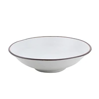 Brown Rim Lightweight Shallow Bowl d.14.5cm