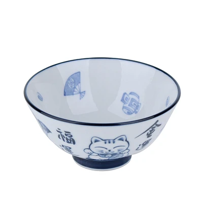 Beckoning Cat Bowl (d.11.3cm)