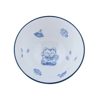 Beckoning Cat Bowl (d.12.5cm)