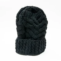Crochet Black Beanie