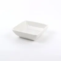 Bowl (Shallow/Square/WT/8.5x2.5cm)