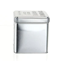 Steel Square Coffee Beans Tin Canister (740mL)