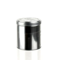 Tin Canister (Steel/Tea/Round/SL/Diameter 9.3x10cm / 500mL)