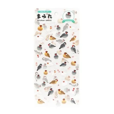 World Craft Mamire Java Sparrow PET Stickers