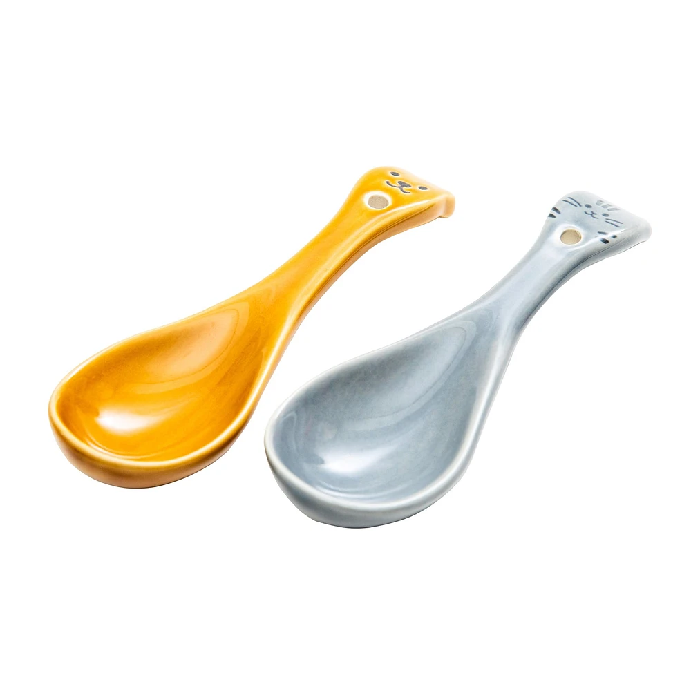 Microwave Safe Cat Face Soup Spoon (1pc)