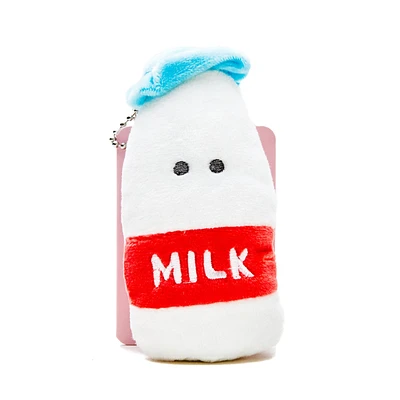 Plushie Key Chain Cute Eyes School Lunch Milk