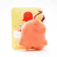 Mini Plushie Key Chain Red Octopus-Shaped Sausage