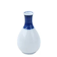 Kuchi Brush Stroke Tokusa Ten Grass Porcelain Tokkuri Sake Bottle