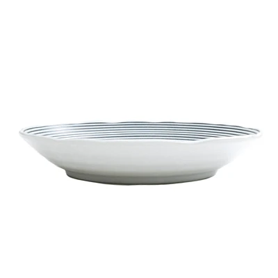 Lines Porcelain Deep Plate