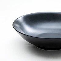Tenmoku Porcelain Shallow Bowl