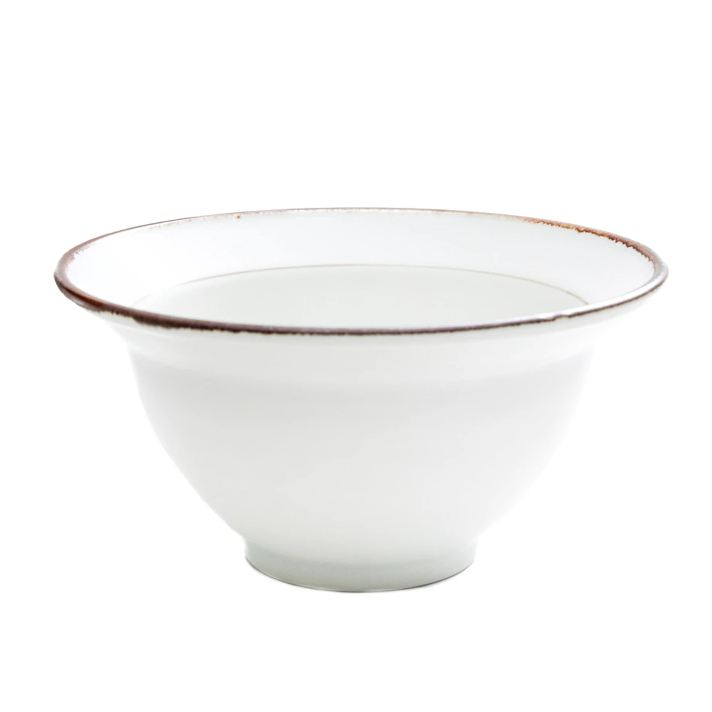 Brown Rim Porcelain Bowl