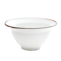 Brown Rim Porcelain Bowl