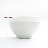 Brown Rim Porcelain Bowl