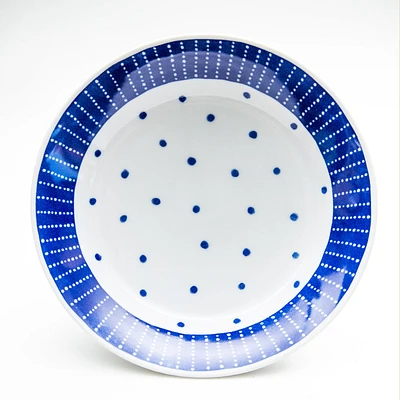 Japanese Porcelain Blue Sky Deep Plate