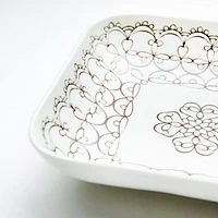Japanese Porcelain Square Bowl