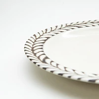 Japanese Porcelain Leaf Motif Plate