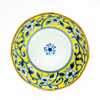 Japanese Octagonal Porcelain Bowl