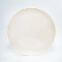 Japanese Cream White Breakfast Plate